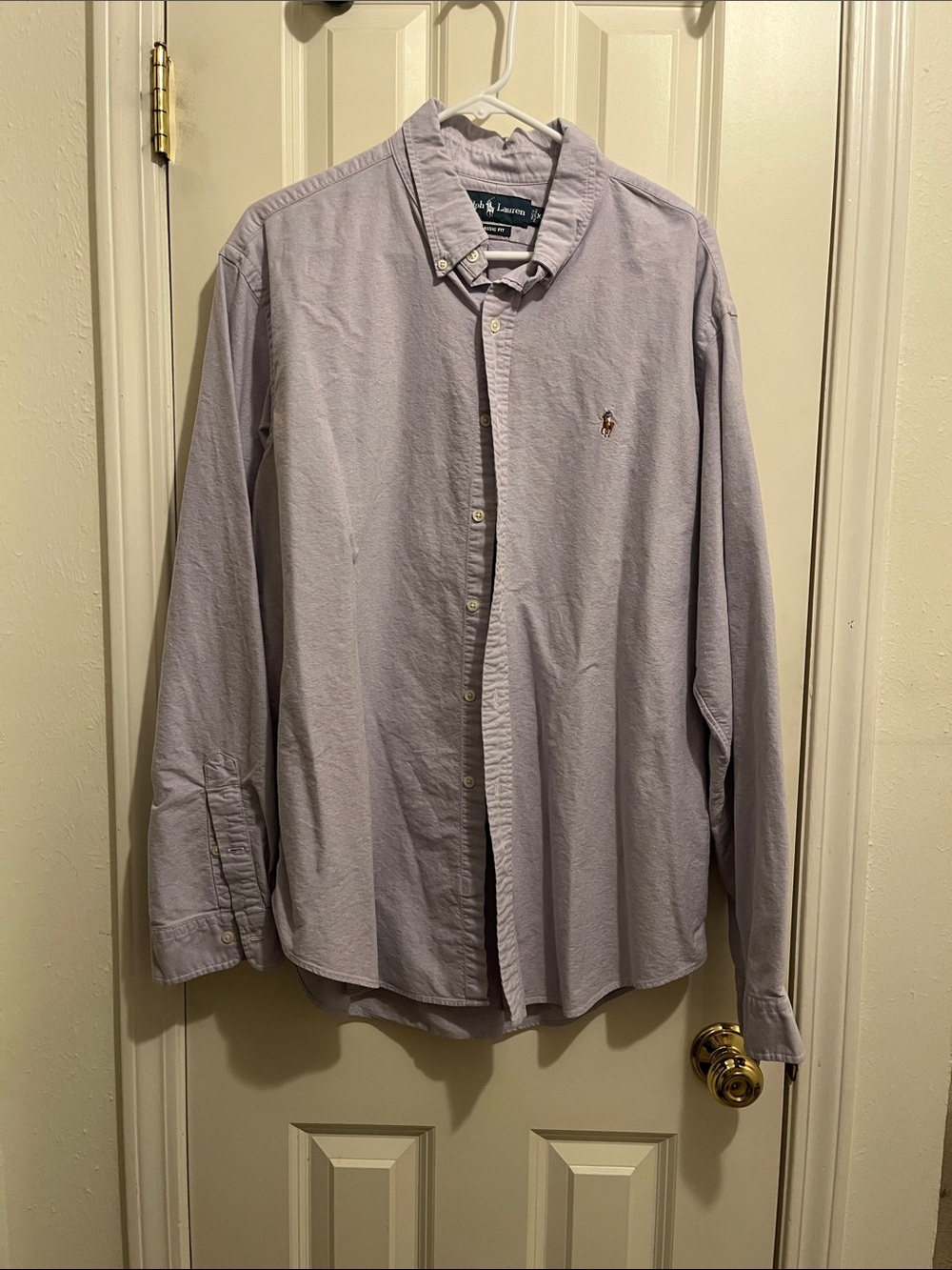 Polo by Ralph Lauren Men's Light Lavender Button-Down Oxford Shirt